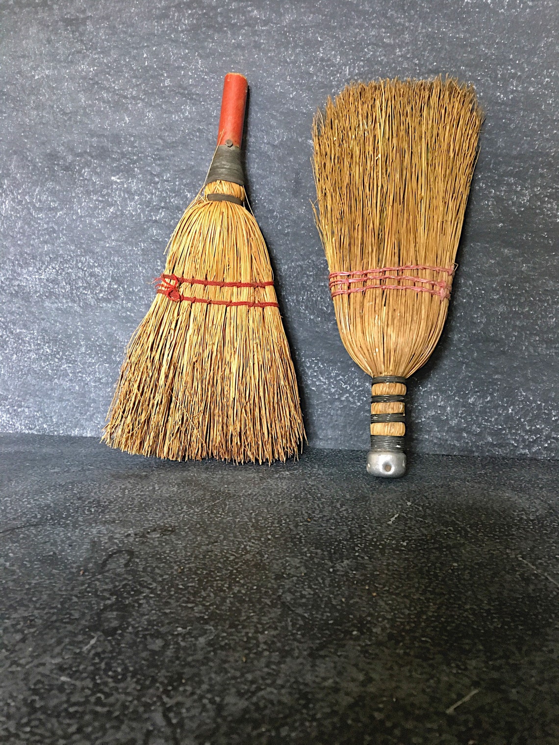 Vintage Natural Straw Whisk Brooms Rustic Farmhouse Country Etsy