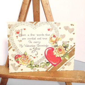 Vintage Valentine Card, 1920's Hallmark Valentine Postcard