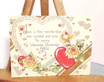 Vintage Valentine Card, 1920's Hallmark Valentine Postcard
