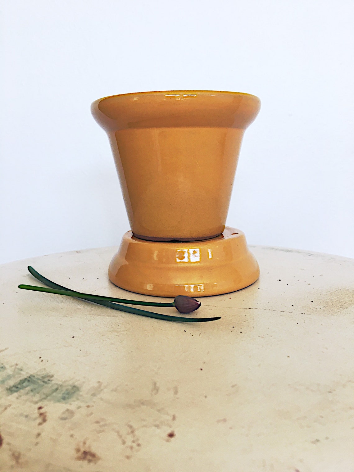 Vintage Mustard Yellow Planter Kitchen Herb Pot African Etsy Ireland