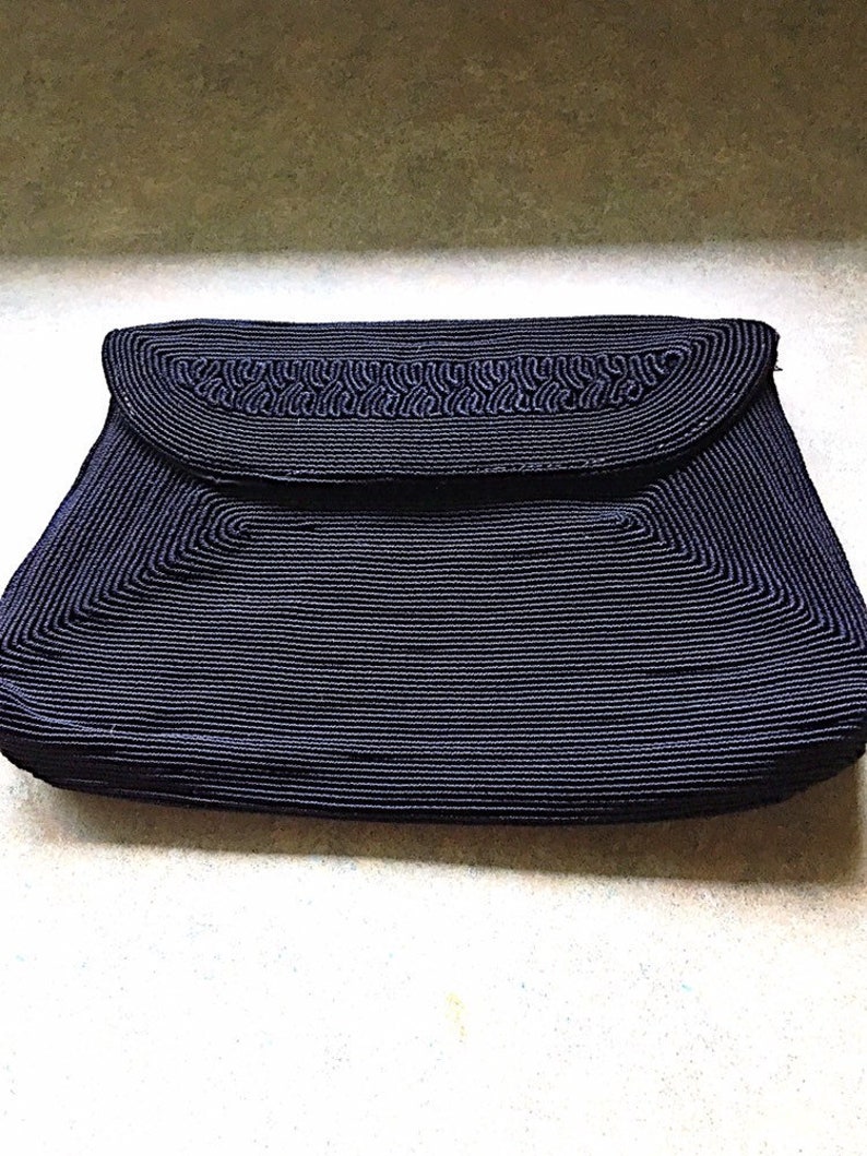 dark navy evening bag