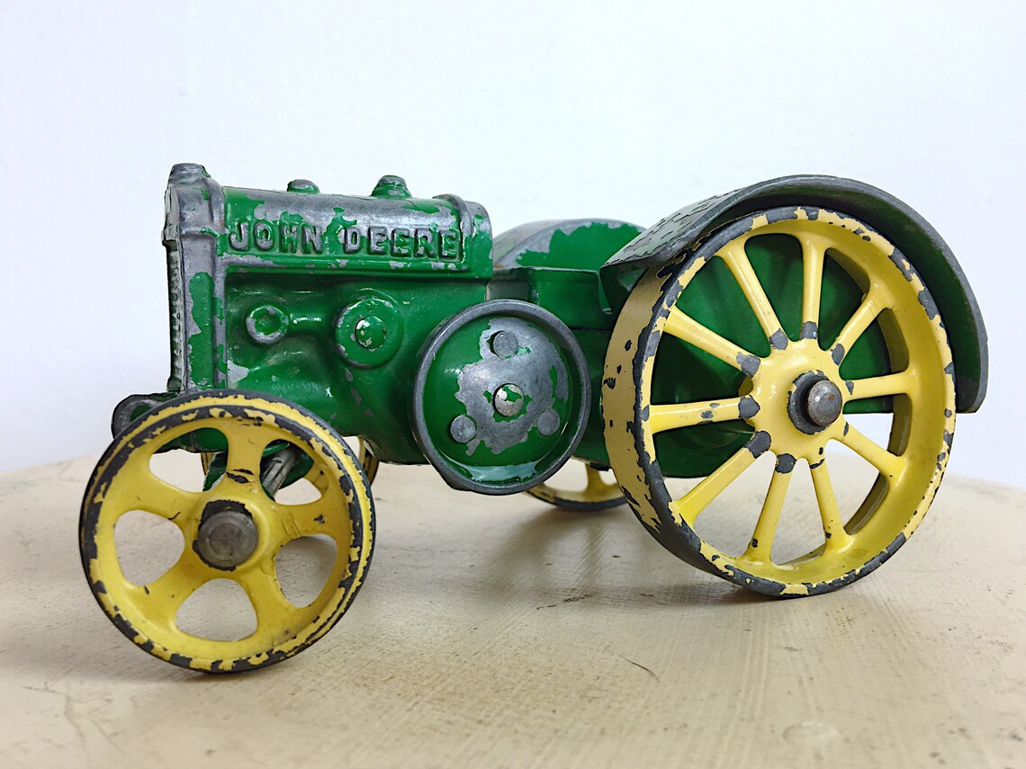 Vintage John Deere Cast Toy Tractor 1970s ERTL all metal Etsy
