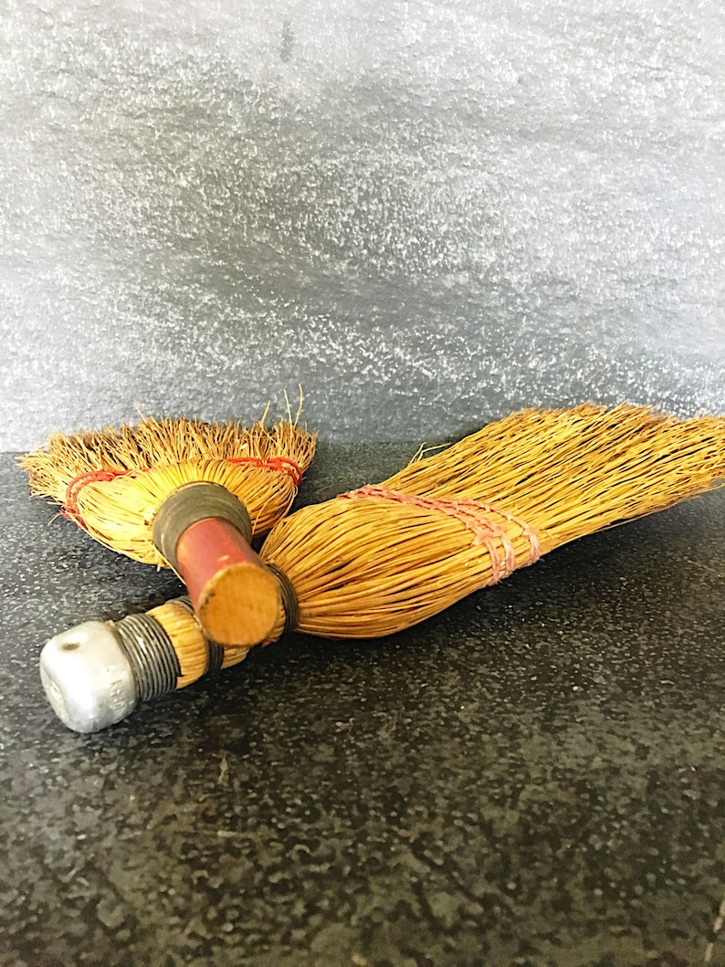 Vintage Natural Straw Whisk Brooms Rustic Farmhouse Country Etsy