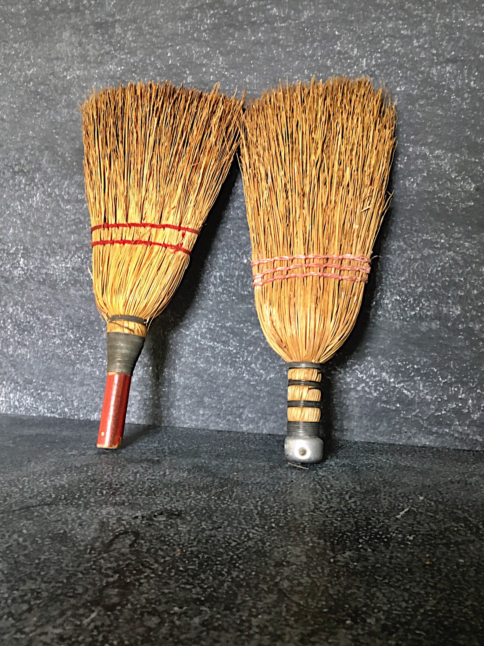 Vintage Natural Straw Whisk Brooms Rustic Farmhouse Country Etsy