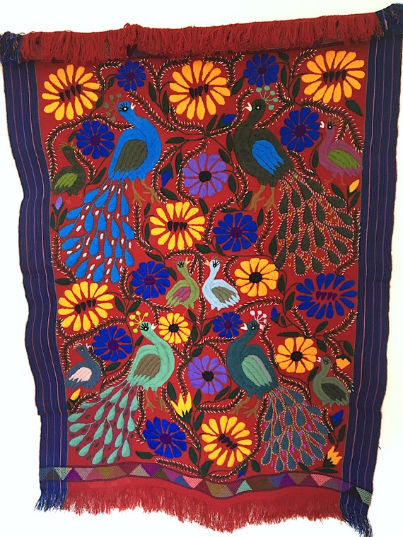 Mexican embroidered tapestry sale