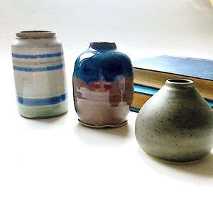 Vintage Pottery Vase Collection, small Minimalist Modern vases
