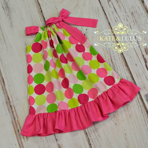 Beautiful Girls Pillowcase Dress - Sale - Clearance - Girls Dress - Birthday Dress - Summer Dress -
