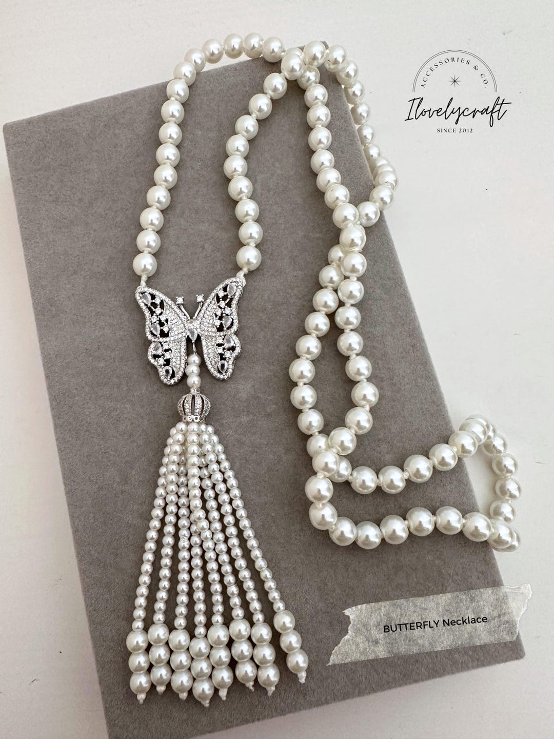 1920s Pearl Necklace: Gatsby Flapper Dress Accessory - Etsy