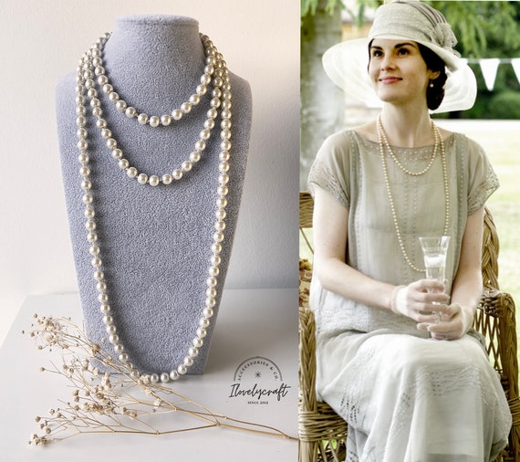 Necklace for Women 1920s Pearls Fashion Faux Pearls Gatsby