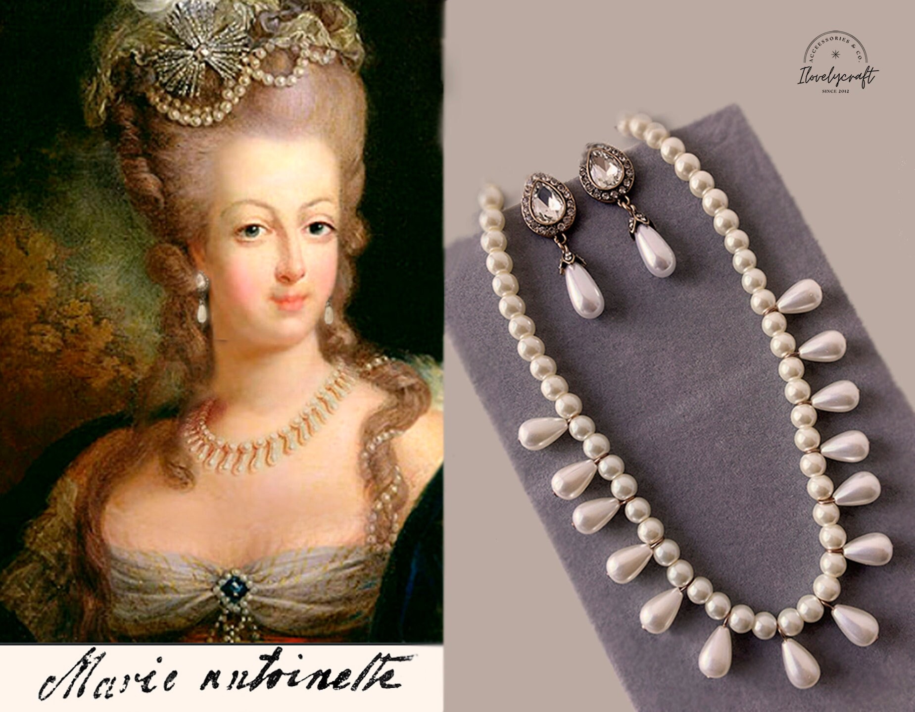 アクセサリー Marie 18th Century Dress Marie Antoinette Jewelry Versailles Aethestic