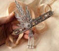1920s Headpiece Gatsby Headpiece Flapper Art deco Flapper headband Gatsby Dress Flapper Dress Gatsby Headband Roaring 20s Gatsbylady product logo