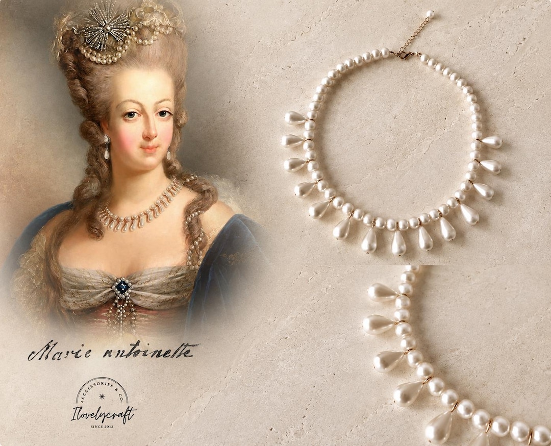 Marie Antoinette Pearl Necklace Rococo Pearl Necklace 18th Century
