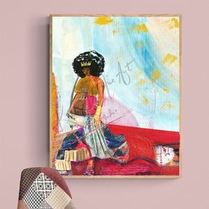 African American &quot;Breathe&quot; Giclee Print Art Wall Art