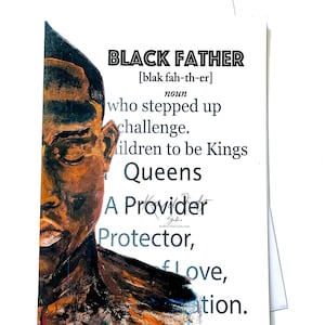 BLACK FATHER Grußkarte, innen blanko