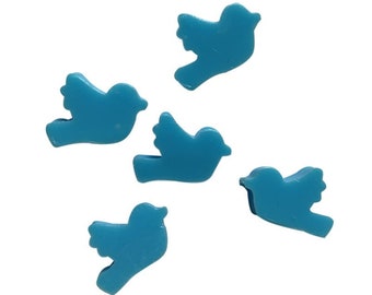 Bird Embed Soap Mold Silicone Snap Together Columna Blue Bird