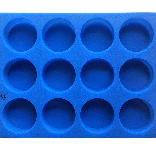 Soap shaving mold 4oz bars samples loofah soap round silicone new resin mold