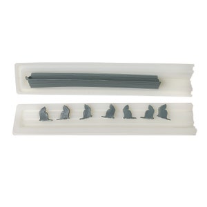 Soap Embed Cat Kitten Kitty Mold Melt Pour Column Mold Meow Halloween