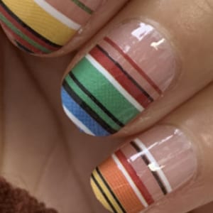 Transparent Nail Wraps - Nail Stickers - Color Stripes - Dry Nail Polish - Long Wear Nail Wraps
