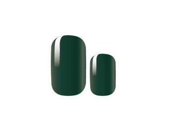 Verde oscuro - Esmalte de uñas seco - Envolturas de uñas de larga duración - Tiras para uñas