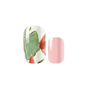 Bird of Paradise - Pink Floral - Dry Nail Polish - Long Wear Nail Wraps