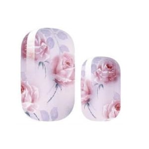 Rose rosa pallido - Nail Wraps - Smalto per unghie secco - Nail Wraps a lunga tenuta