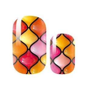 Nail Wraps - Nail Stickers - Nail Decals - Nail Polish - Pink Orange Red Yellow