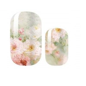 Pale Rose Watercolor - Nail Wraps - Dry Nail Polish - Long Wear Nail Wraps