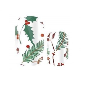 Mistletoe Nail Wrap - Holly - Winter - Holiday - Nail Wrap - Nail Strip -  Dry Nail Polish - Nails stickers