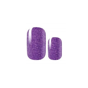 Purple - Glitter - Nail Wrap - Dry Nail Polish