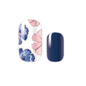 Nail Wraps - Nail Stickers - Blue and Pink Floral - Dry Nail Polish - Long Wear Nail Wraps