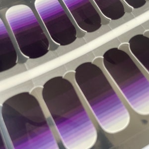 Nail Wraps - Nail Stickers - Purple Gradient - Dry Nail Polish - Long Wear Nail Wraps