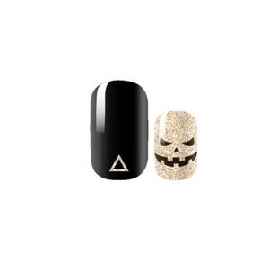 Glitzer Halloween - Schwarz und Gold - Langlebige Nagelverpackungen - Nagelstreifen - Trockener Nagellack