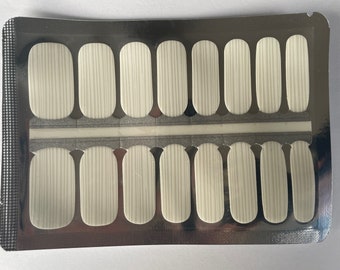 Transparente - Blanco - Minimalista - Esmalte de uñas seco - Adhesivos para uñas de larga duración