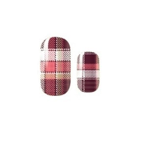 Nagelverpackungen - Nagelsticker - Roter Flanell - Trockennagellack - Long Wear Nail Wraps