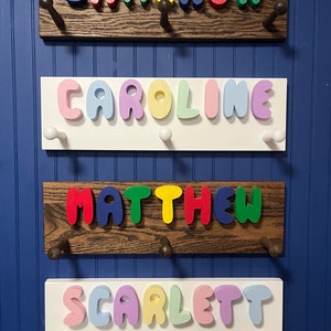 Check out our new items, Woodcrafts for children, name coat racks, stools,name puzzles, name plaque without pegs. ANY SINGLE NAME
