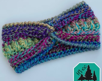 Twist Closure Hadlee Ear Warmer Headband Crochet *PATTERN ONLY*