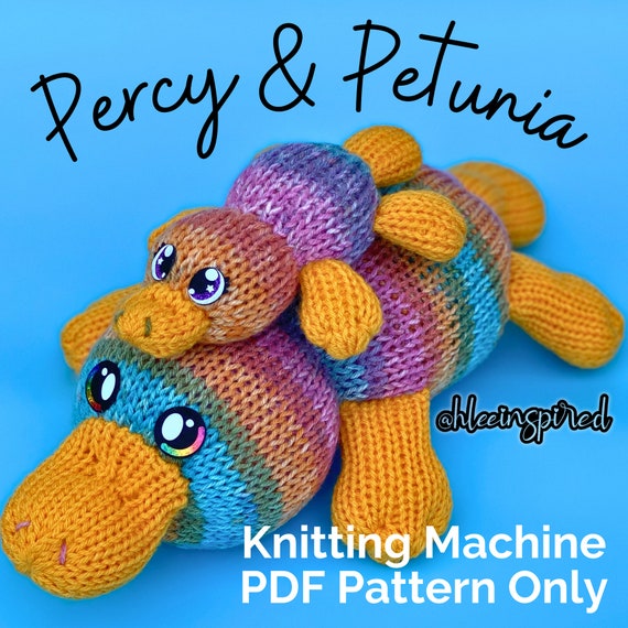 6 patterns in 1 Baby Sea Animals Stuffed Animal Circular Knitting Machine  PDF PATTERN ONLY Addi Sentro Tutorial Recipe
