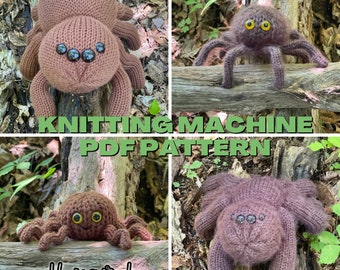 Spider Circular Knitting Machine PDF PATTERN ONLY Addi Sentro Tutorial Recipe Small, Medium, and Large