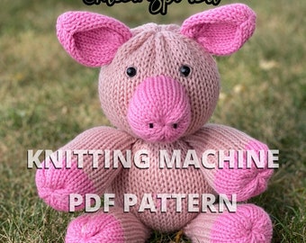 Pig Circular Knitting Machine PATTERN ONLY Addi Sentro Tutorial Recipe
