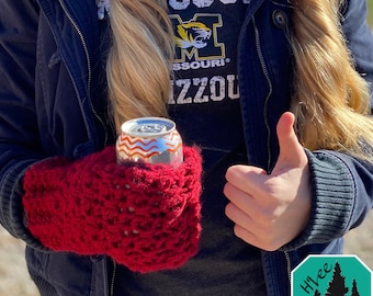 Crochet PATTERN ONLY Beer / Can / Bottle / Drink Cozy Mitten