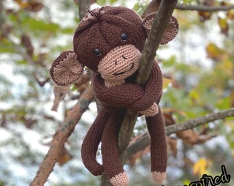 Theo- Knitting Machine Monkey Tutorial PDF Pattern Sentro Addi Express Circular Knitting Machine