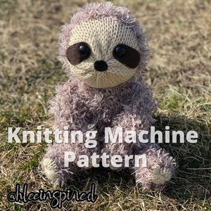 Sloth Circular Knitting Machine PDF PATTERN ONLY for Sentro Addi Express