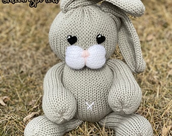 Knitting Machine Easter Bunny Pattern: Stuffed Animal Tutorial (PDF Pattern)
