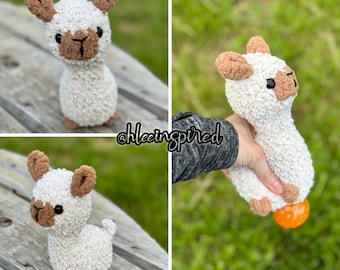 Lollee Llama No Sew Crochet Barnyard Belly Pop Stress Ball Pattern ONLY