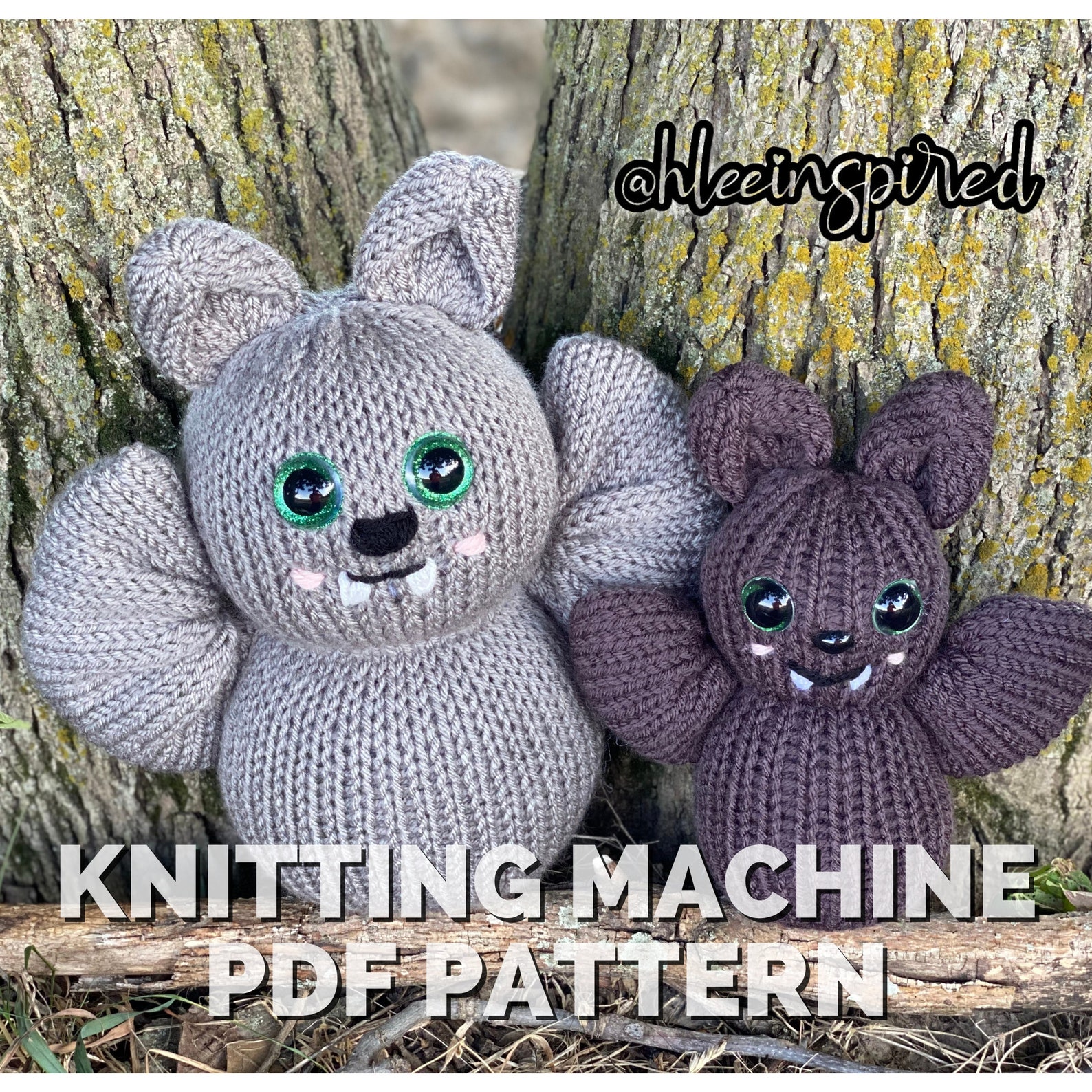 Bubba Bat Halloween Circular Knitting Machine PDF PATTERN ONLY Addi ...