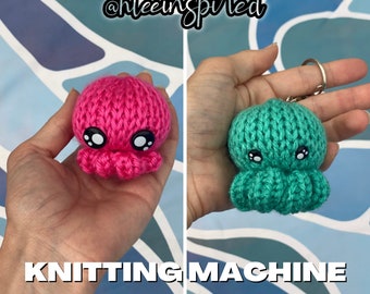 Baby Octopus Sea Animals Stuffed Animal Circular Knitting Machine PDF PATTERN ONLY Addi Sentro Tutorial Recipe