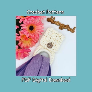Leelee Towel Holder / Rack Crochet Pattern ONLY