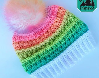 Hazelee Beanie Crochet Hat *PATTERN ONLY*