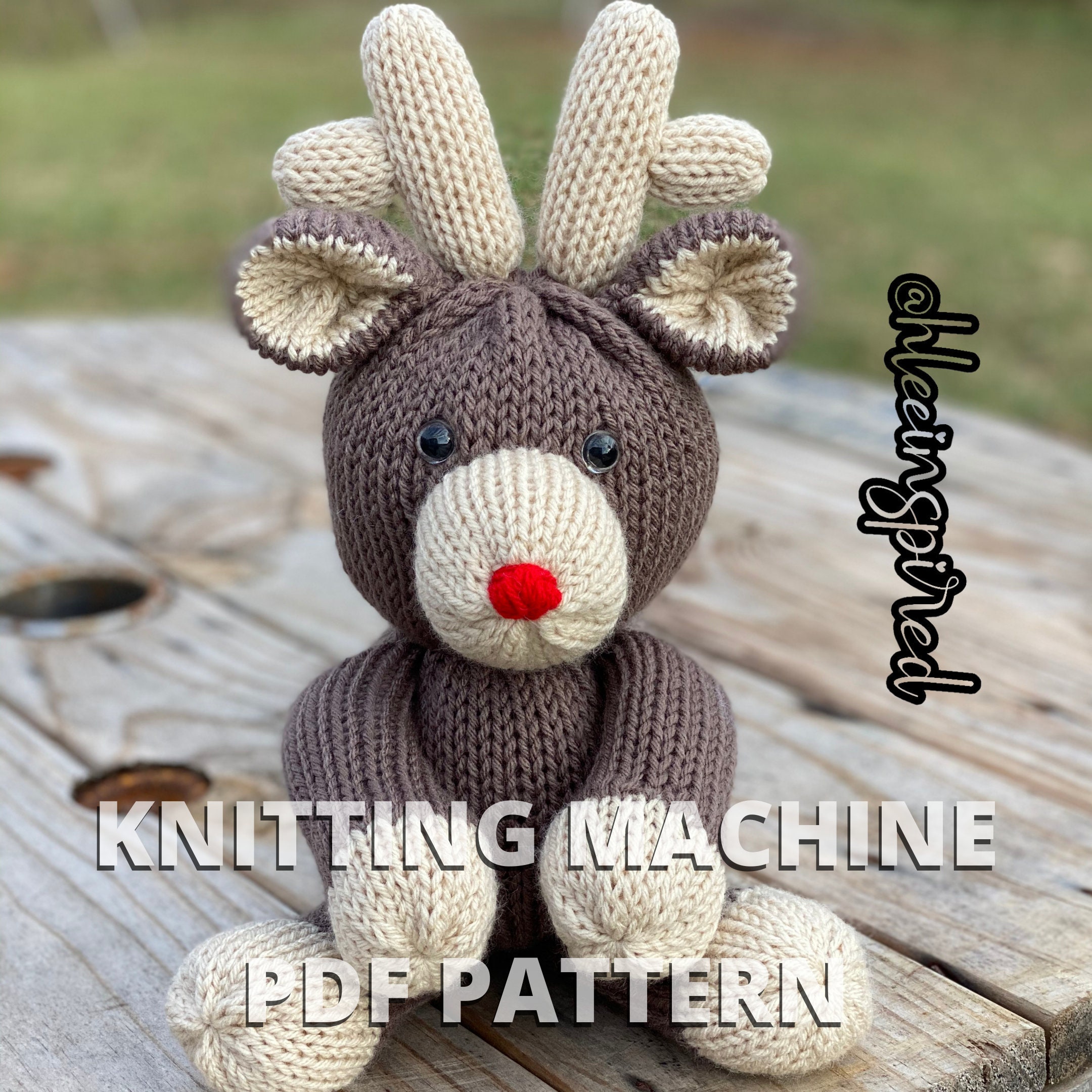 Knitted Alphabet Pattern 22 Pin Circular Knitting Machine Pattern