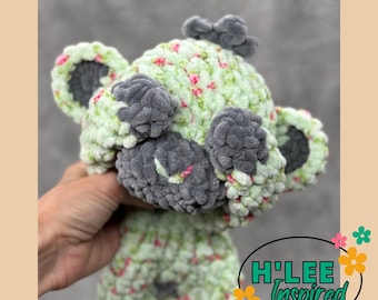 Crocheted Monkey Chimpanzee Snuggler Plushie - Stuffed Animal Lovey - Handmade Baby Shower Gift - Ready to Ship - HLeeInspired